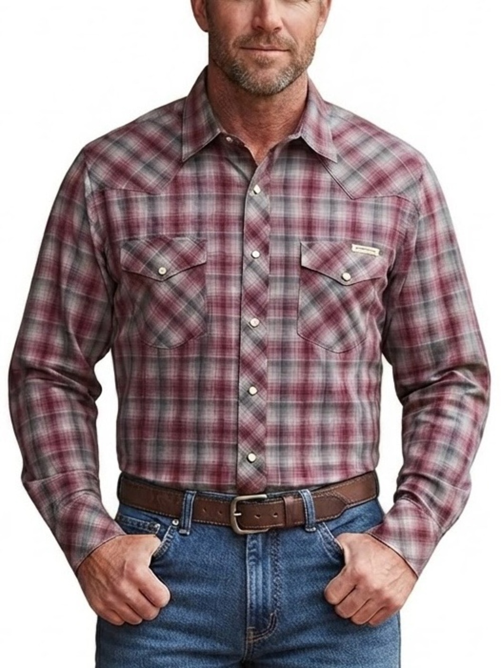 Lucky Brand Shirt Flannel Plaid Pearl Snap Western XXL